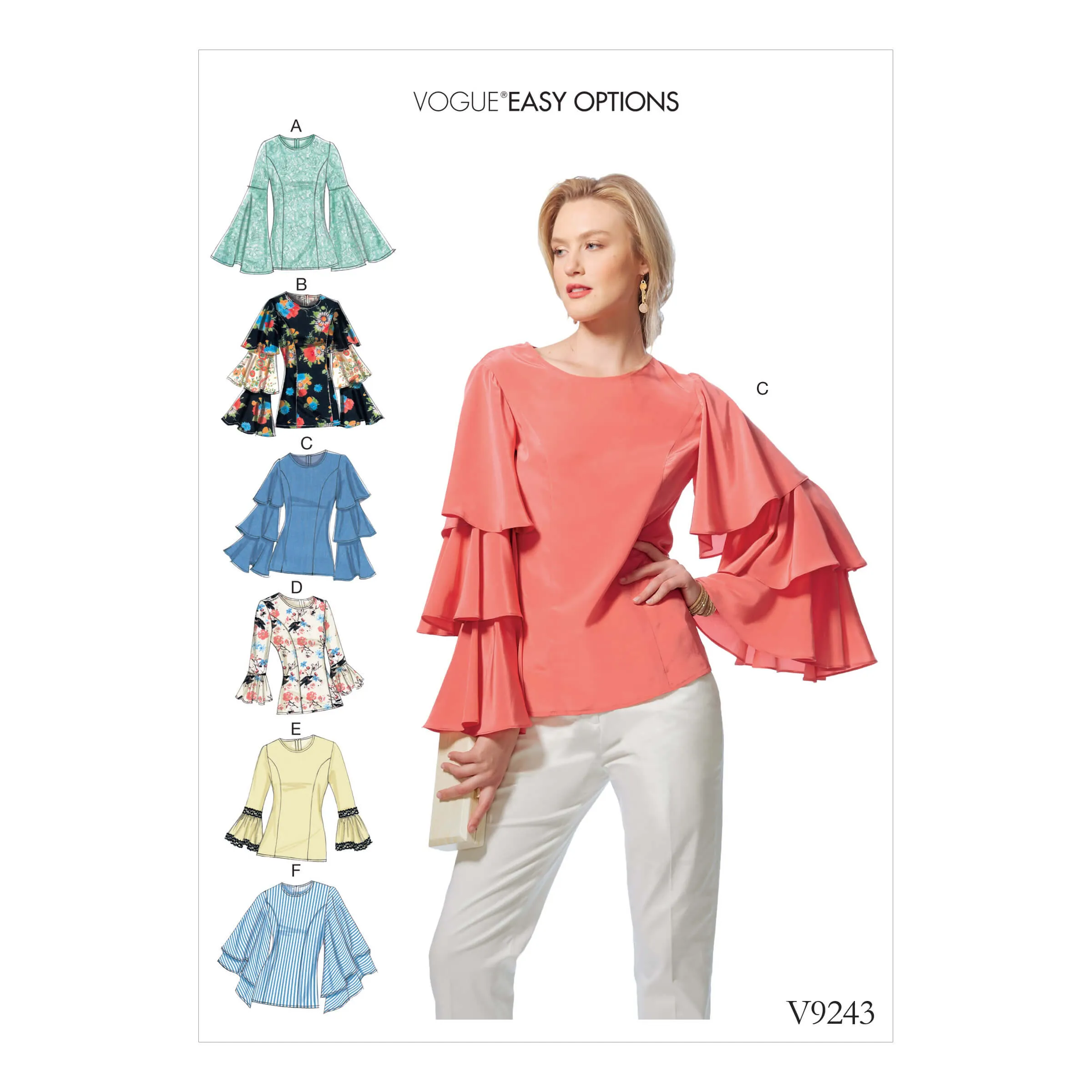 Patroon bloes v9243 maat: A5 - Vogue